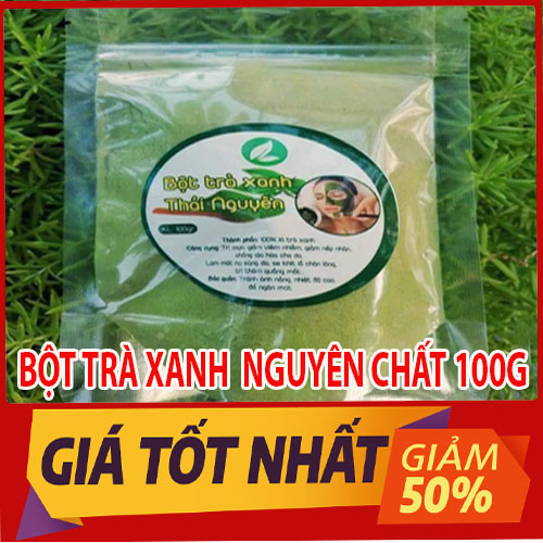 100g bột trà xanh nguyên chất