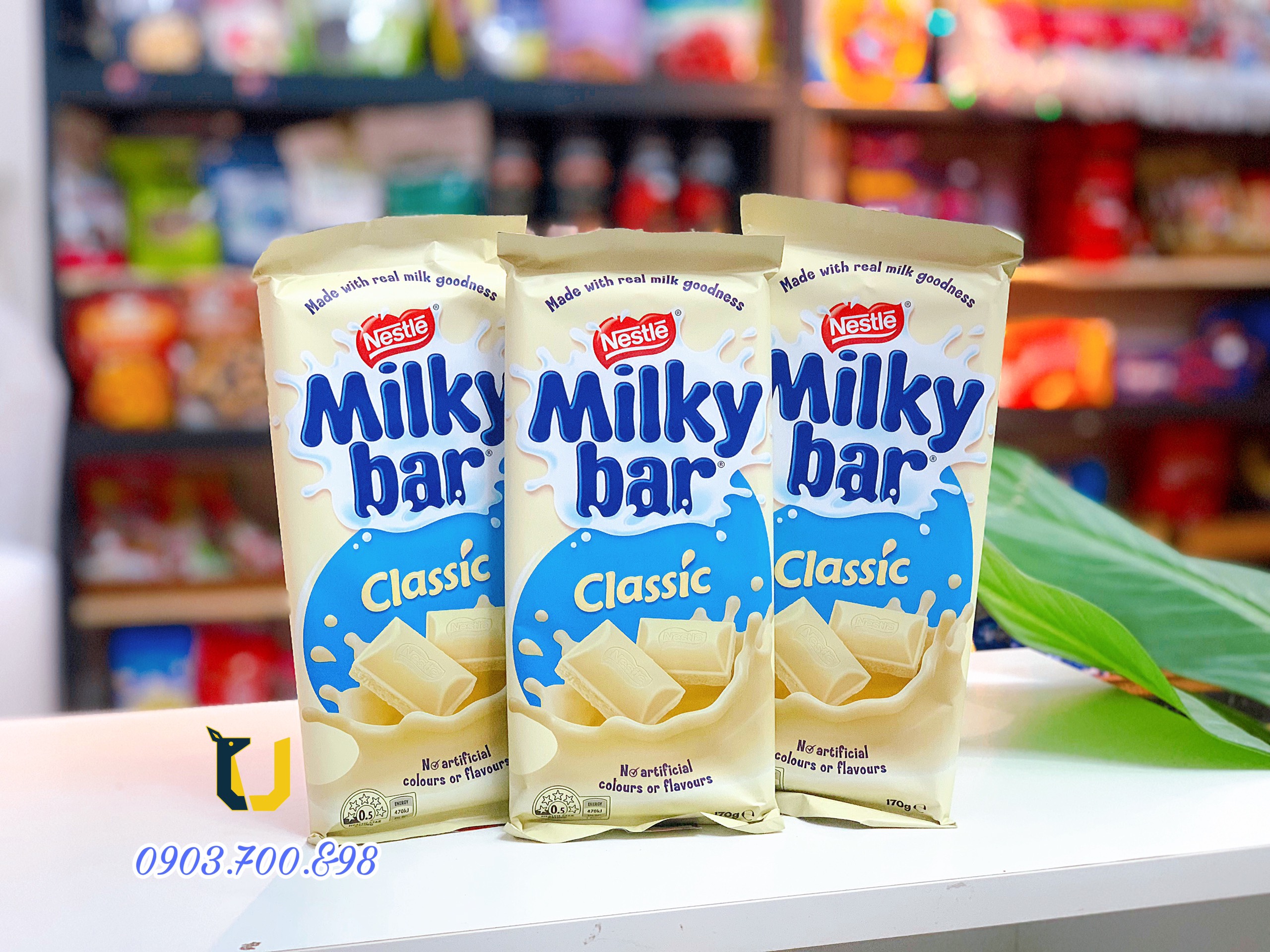 Socola sữa NESTLE Milky Bar chocolate dạng thanh và dạng 11 gói lẻ