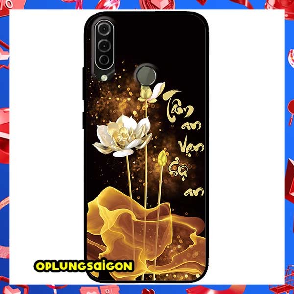 Ốp Cường Lực Dẻo Đen Dành Cho Vsmart Joy 3 Mẫu Sen Vàng Tâm An