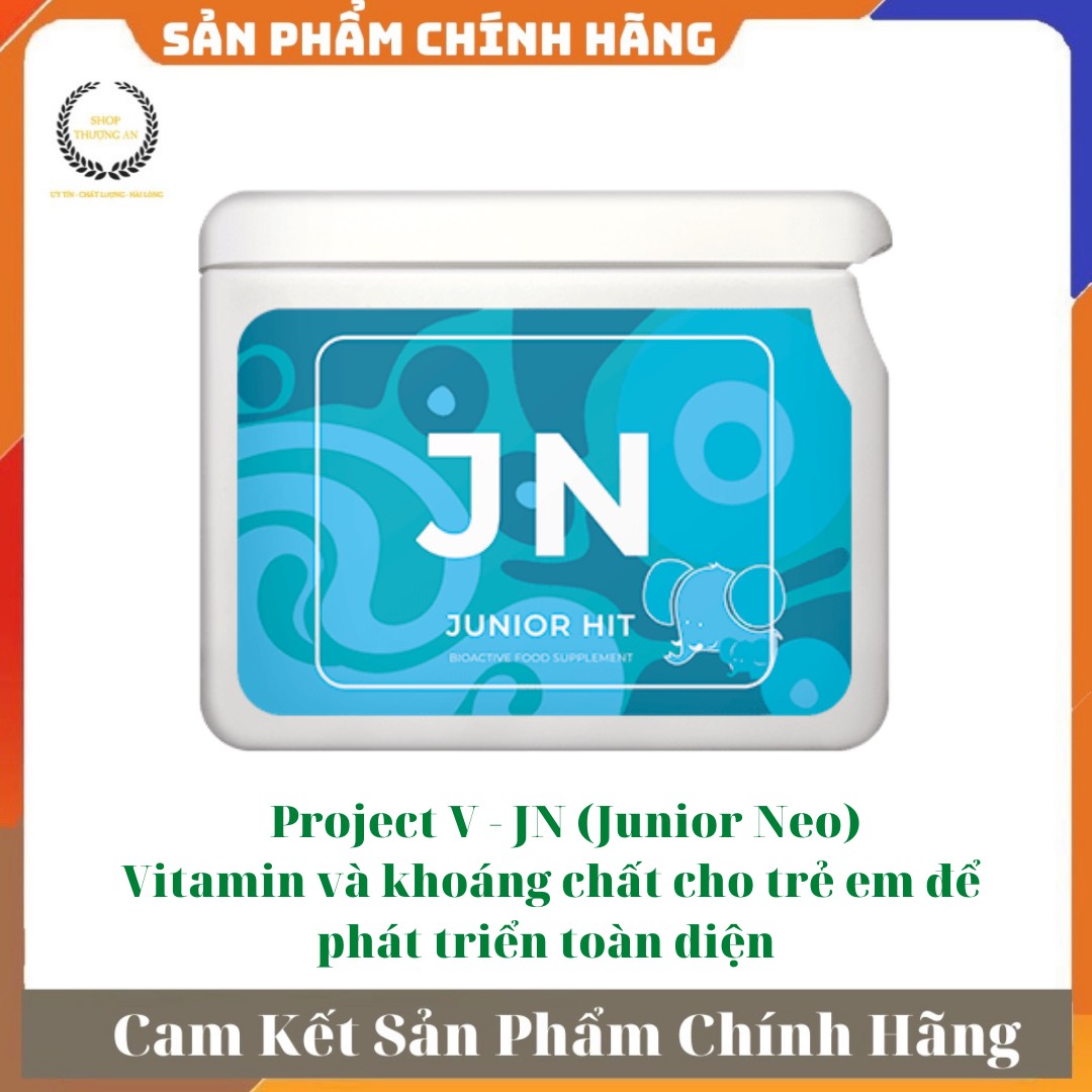 [HCM][ MUA 10 TẶNG 1 ] - Thực Phẩm Project V - JN (Junior neo) của vision bổ sung vitamine tăng sức đề kháng cho trẻ - Hộp 60v