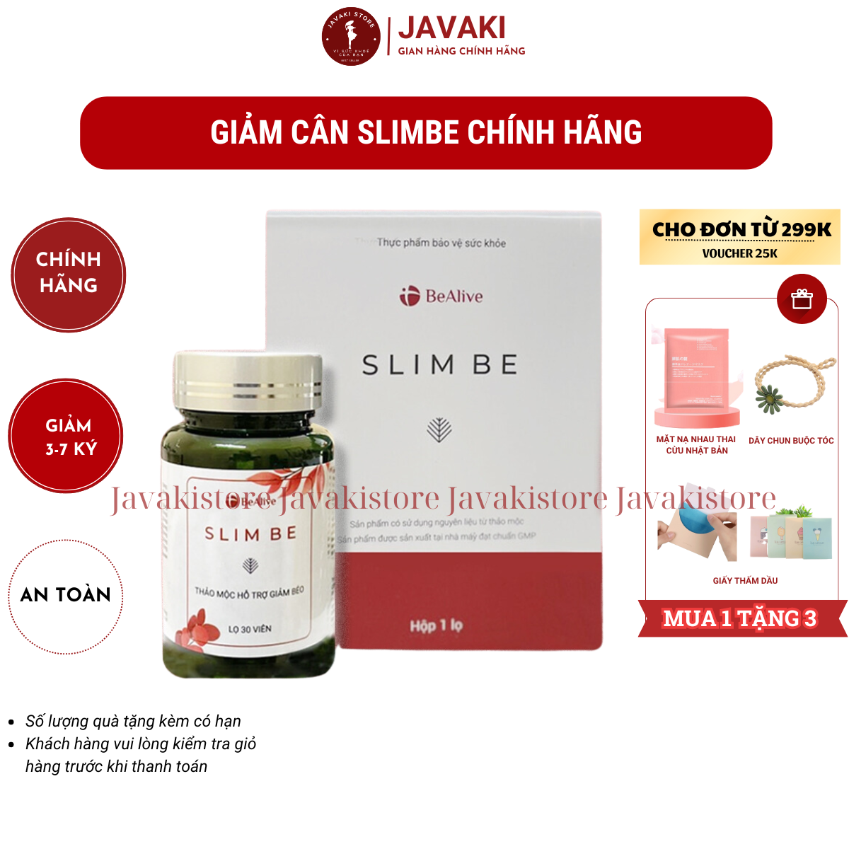 Trà giảm cân Slim Be chính hãng hộp 15 gói, giúp tăng cường chuyển hóa chất béo, hỗ trợ giảm cân - Javaki Store