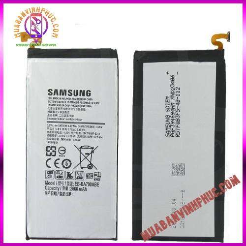 Pin samsung a700 / a7 2015 / eb-ba700abe,dung lượng 2600mah / bảo hành 12 tháng