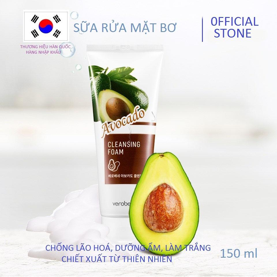 Sữa Rửa Mặt Bơ Verobene Avocado Cleasing Foam 150ml
