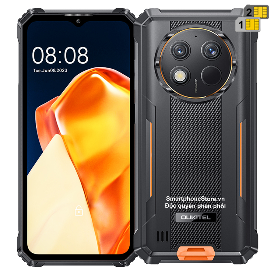 Điện thoại oukitel wp28 | 15gb ram + 256gb rom - 10600mah - rear camera 48mp - android 13.0