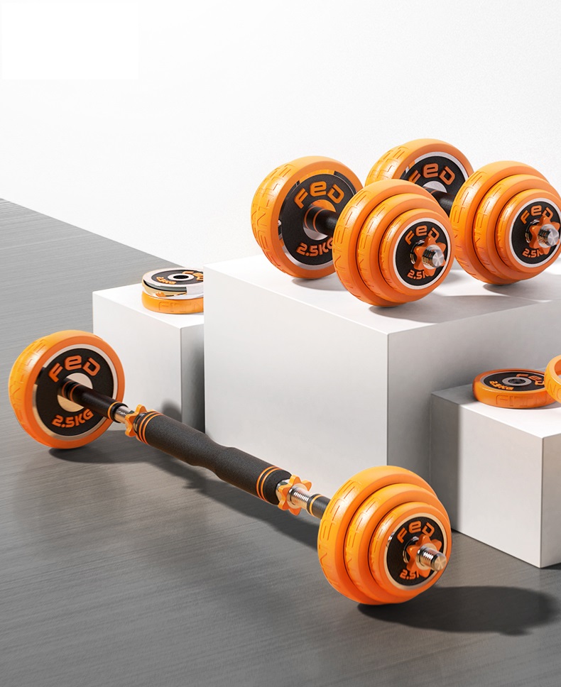 [New] Bộ Tạ Tay Điều Chỉnh 30kg Đa Năng 4 IN 1 FED-800730 (Chất Liệu Gang Mạ Niken Bọc Nhựa)