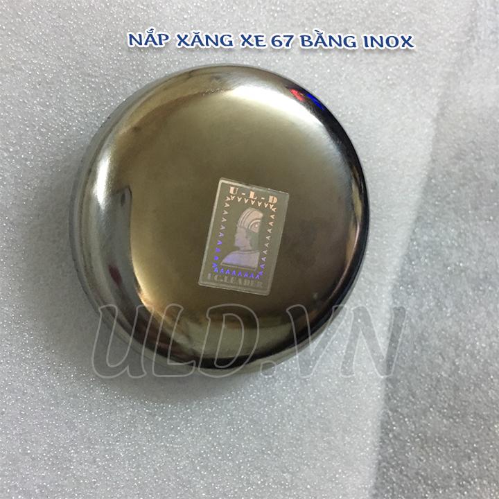 nắp xăng xe 67 bằng inox|phụ tùng xe máy