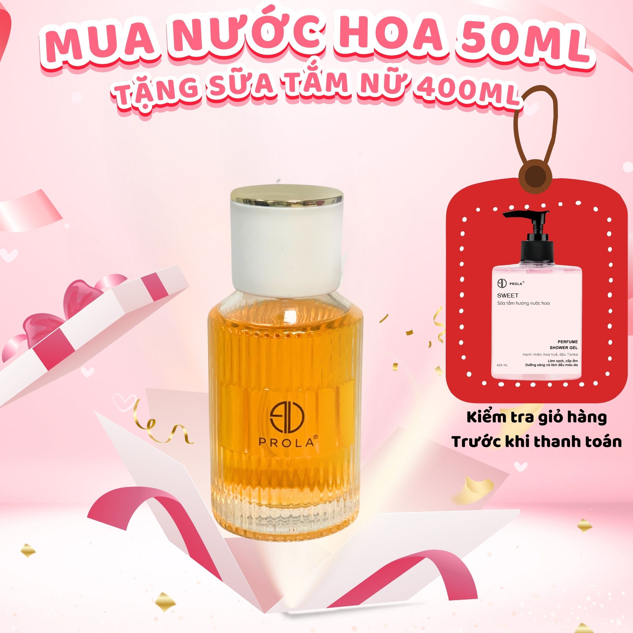 Nước hoa nữ 50ml chính hãng PROLA hương thơm quyến rũ sexy - FL01 On Cloud Nine