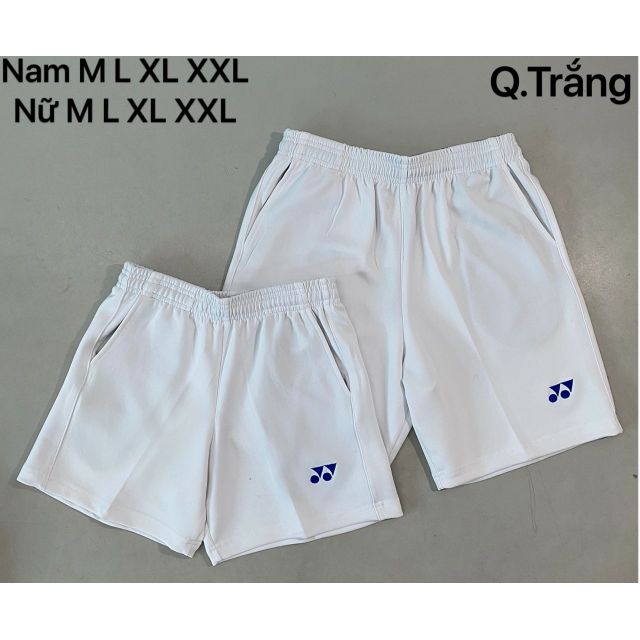 Quần cầu lông nam và nữ trắng, chất lượng đảm bảo, an toàn đến sức khỏe người sử dụng, cam kết sản phẩm đúng mô tả