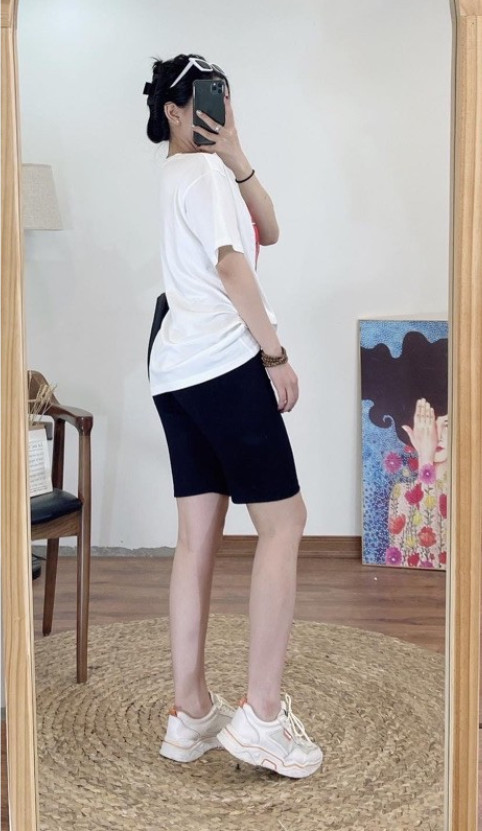 Quần legging ngố nâng mông co dãn 4 chiều