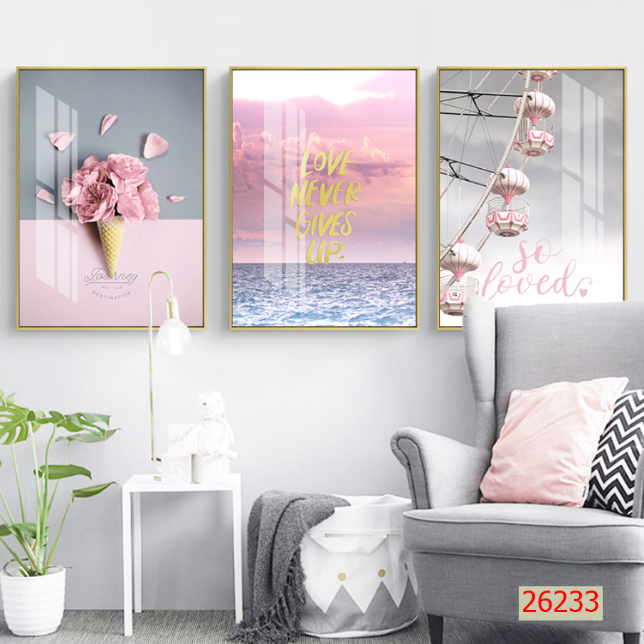 Tranh treo tường phòng khách hiện đại HH70