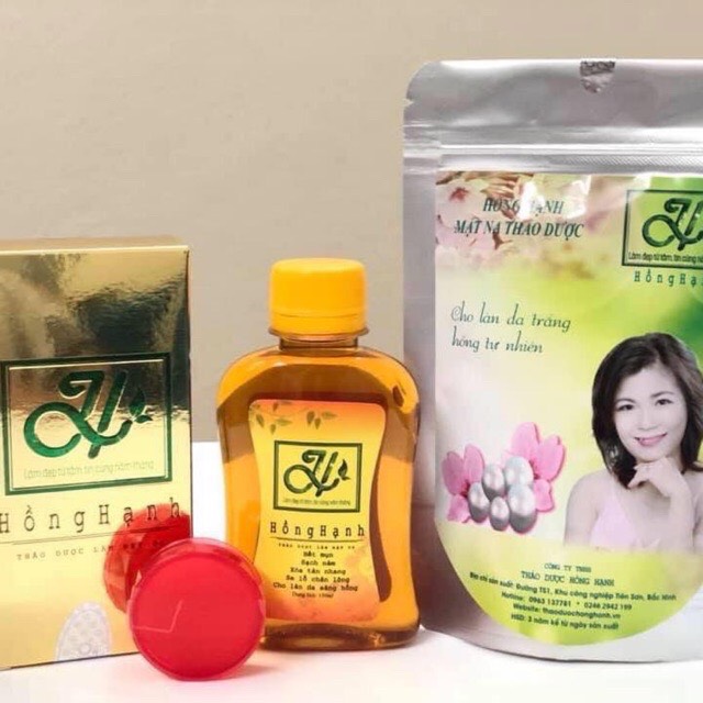SHOP MỚI [ GIẢM GIÁ 7 NGÀY]  Com Bo 3 Món Thảo dược Hồng Hạnh - Đánh bay mụn chỉ sau 1 liệu trình [ SẢN PHẨM GIA TRUYỀN]