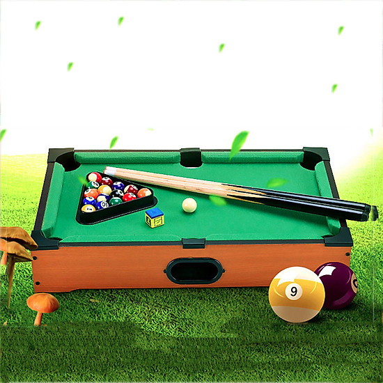 [HCM]Bàn bida mini cho trẻ em  bàn bi a trẻ em  Bàn bi a lót nỉ - Bộ Đồ Chơi Bàn Bi-a Mini Bằng Gỗ - Nhiều Kích Thước - Đầy Đủ Bóng Gậy Tẩy - Mặt Bàn Nỉ - Hàng Cao Cấp