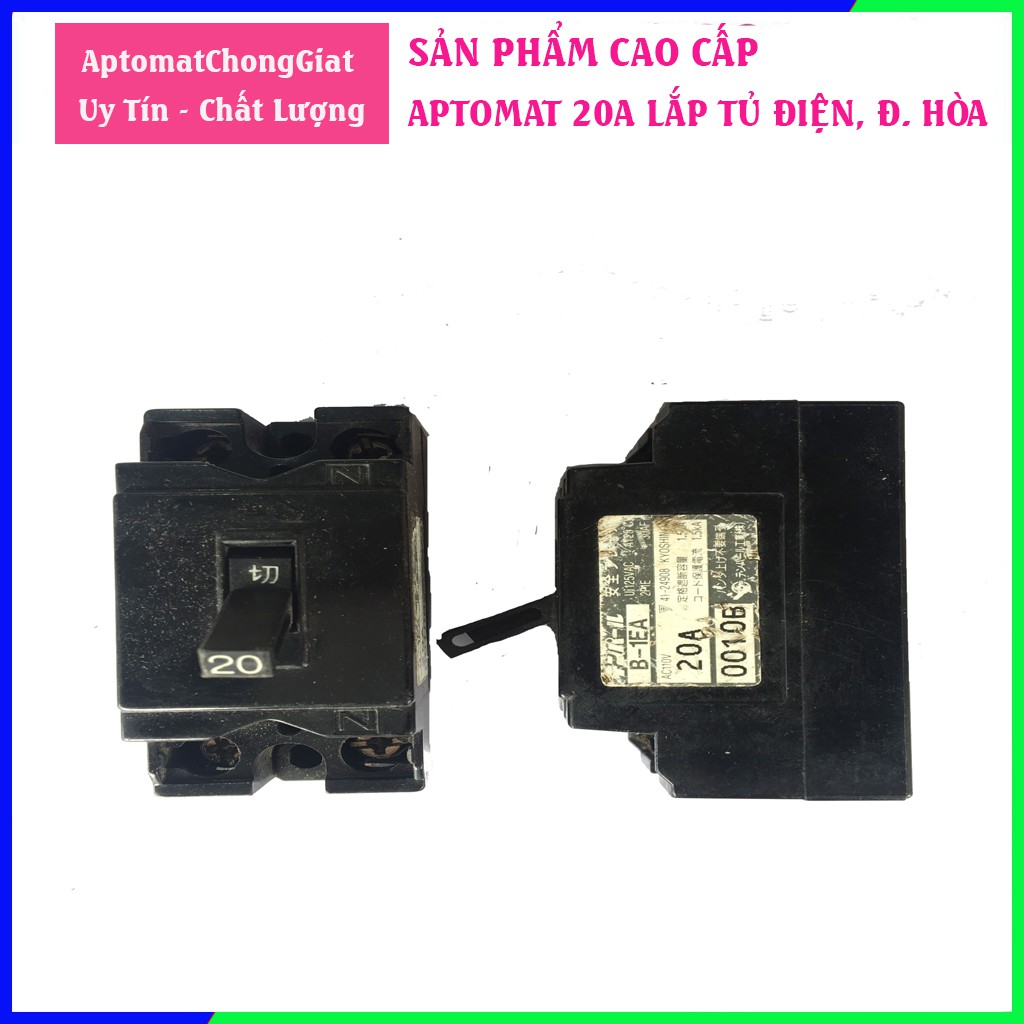 Aptomat 20A Nhật bãi, Cầu giao 20A lắp tủ điện, động cơ mã CD05