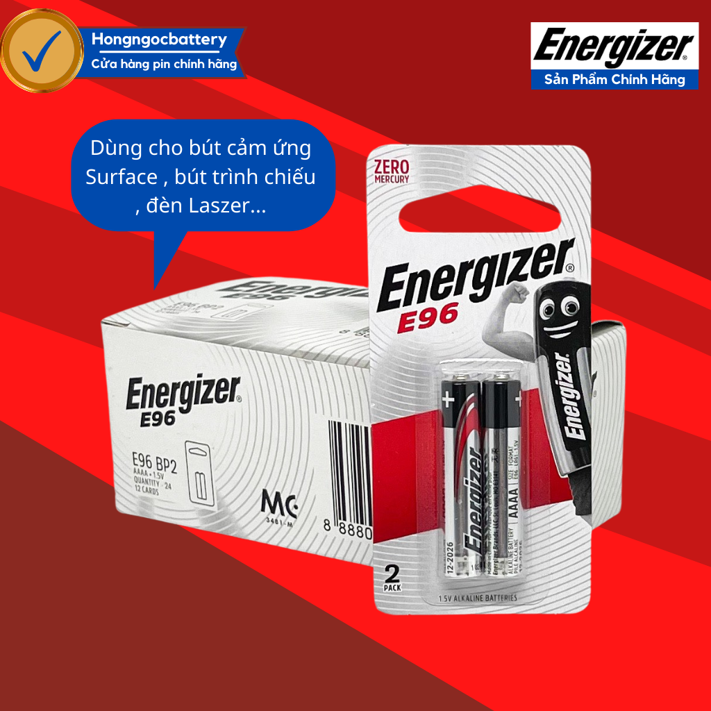 2 Viên Pin AAAA ( Pin 4A ) 1,5V Energizer - Hàng Chính Hãng