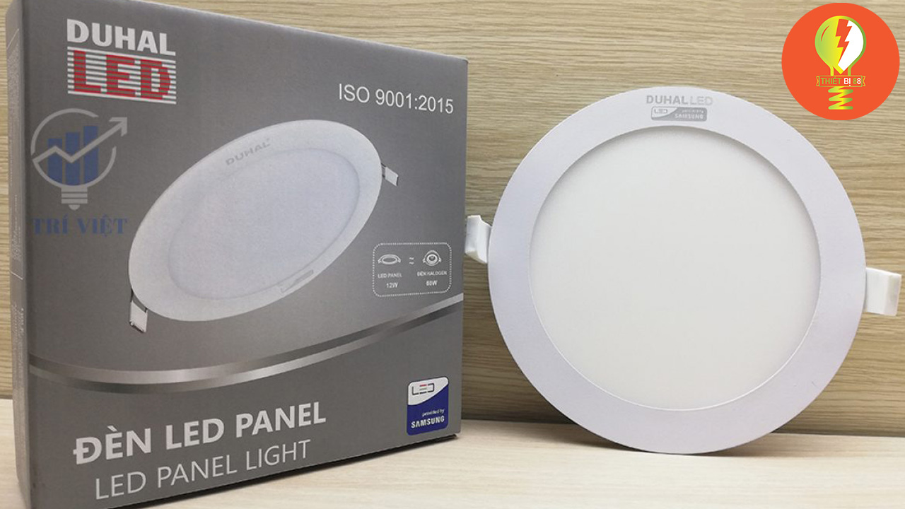 Hcm - đèn led âm trần duhal 12w tròn, ánh sáng trắng, siêu mỏng - bảo hành 2 năm
