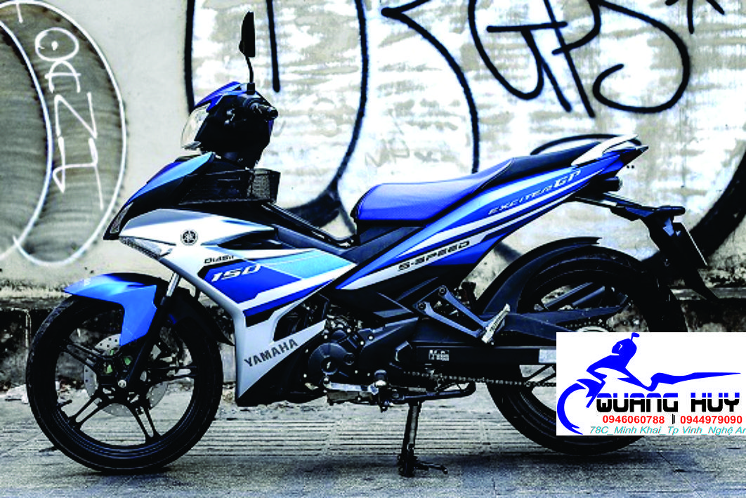 Tem Trùm Exciter 150 Xanh Bạc,Team Decal Ex150 S-SPEED