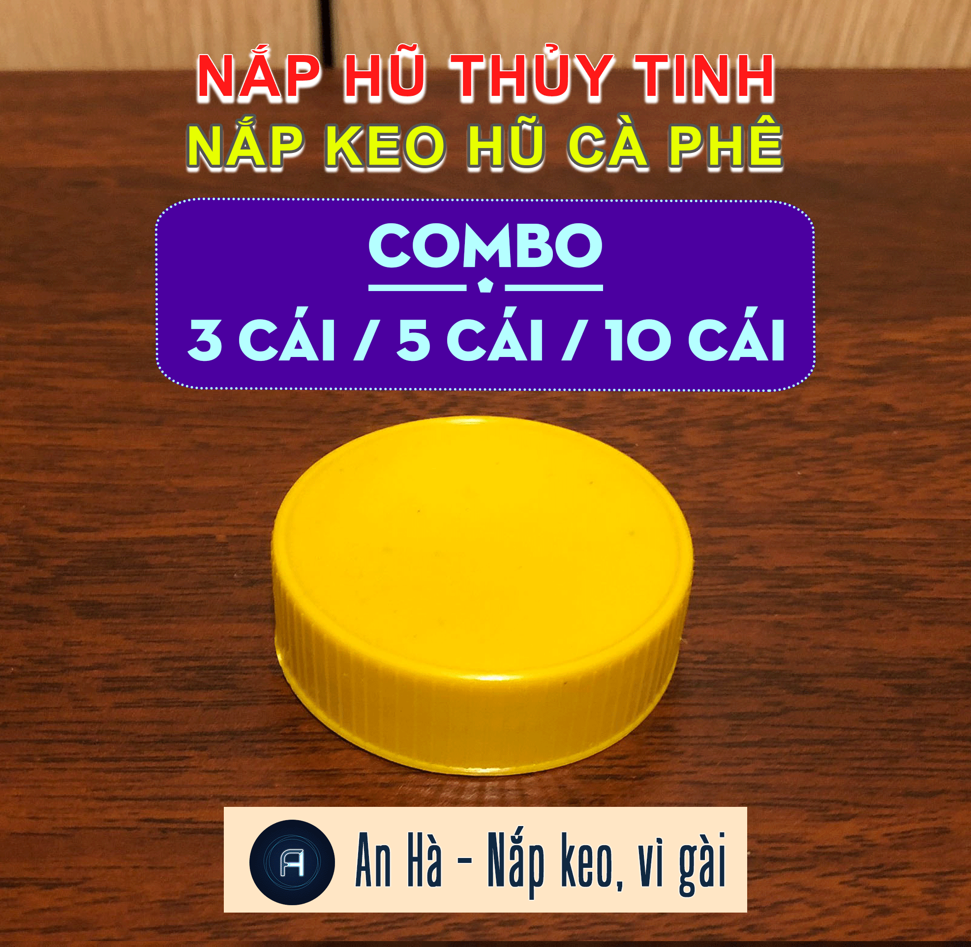 NẮP KEO HŨ ĐỰNG CÀ PHÊ - NẮP KEO HŨ THỦY TINH [ĐƯỜNG KÍNH 54MM]