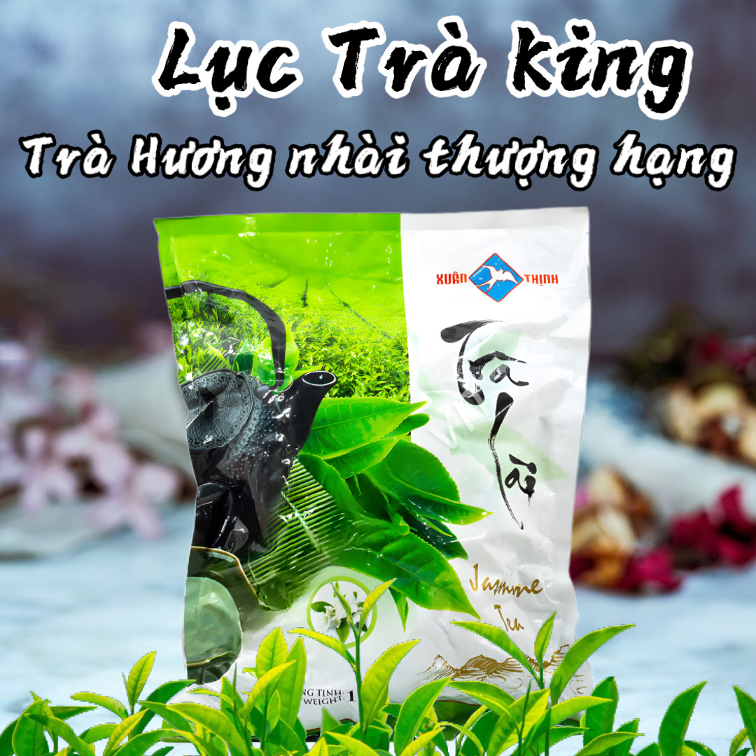 Trà xanh hương hoa nhài 1kg - trà hoa quả royaltea , trà mời khách