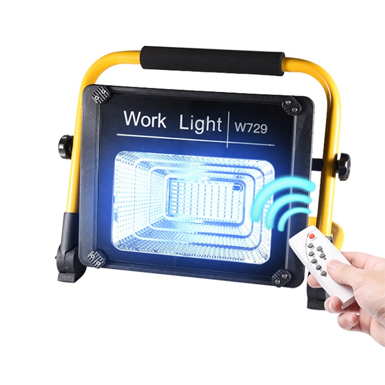 Đèn led siêu sáng sạc điện có điều khiển tử xa 150W W729