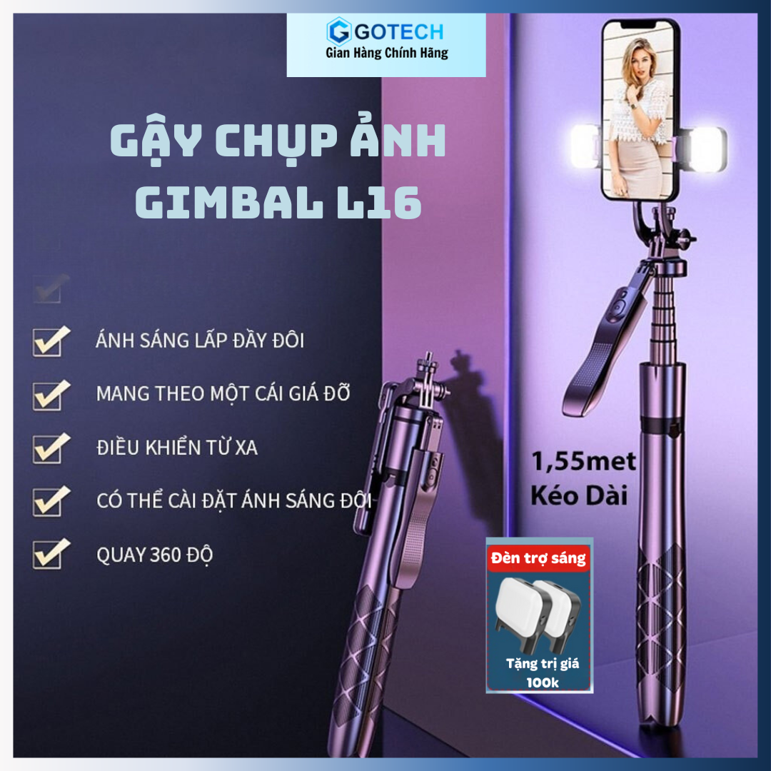 Tripod - Cây chụp hình 3 chân - Gậy chụp ảnh 3 chân có remote - Gía đỡ quay phi 3 chân có đèn led, xoay chống rung 360 độ, thiết kế khung thép chắc chắn, sử dụng cho điện thoại,áy ảnh nhỏ go pro