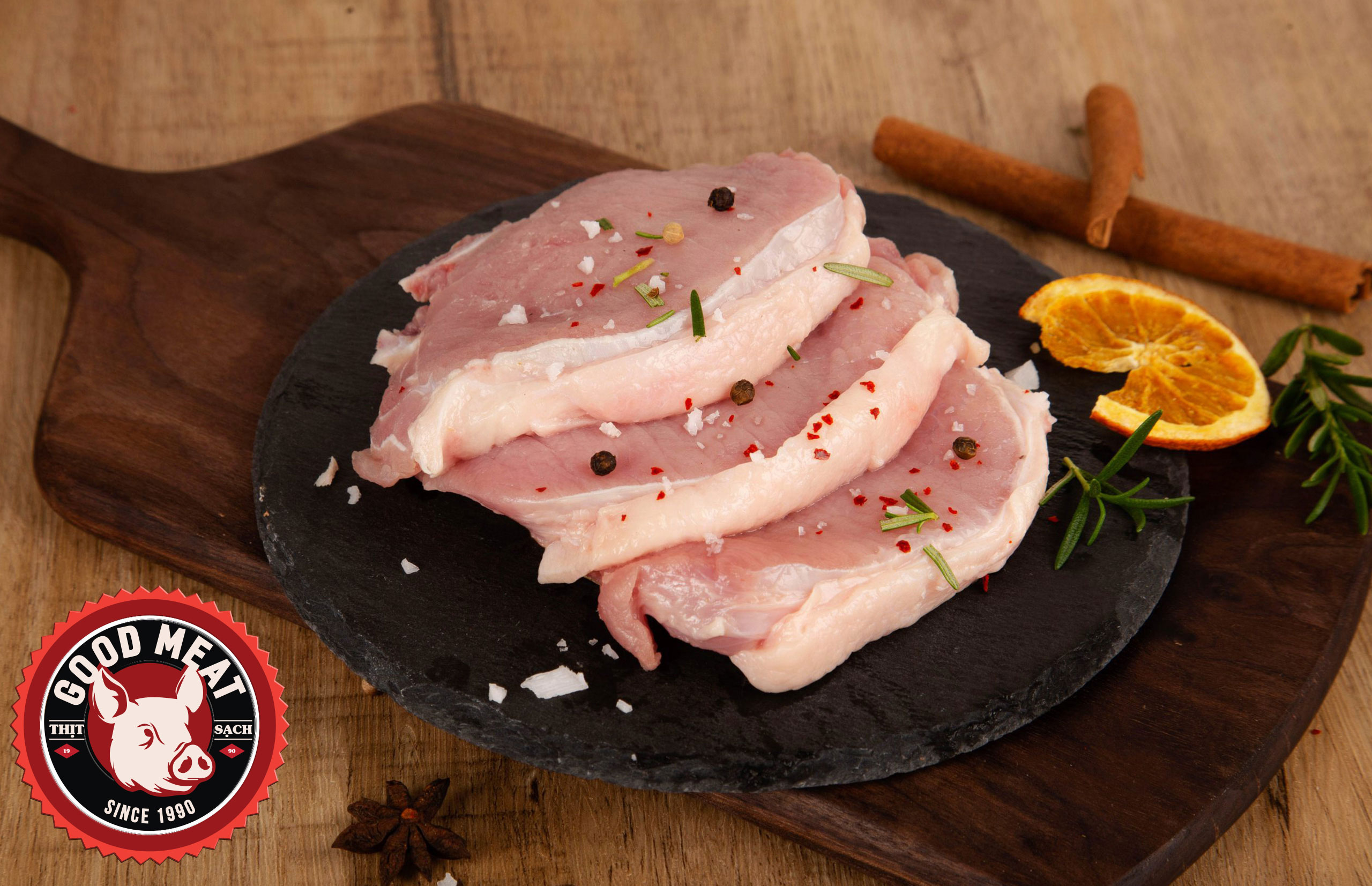 Sườn Cốt Lết GoodMeat -Thịt heo nóng giao trong ngày