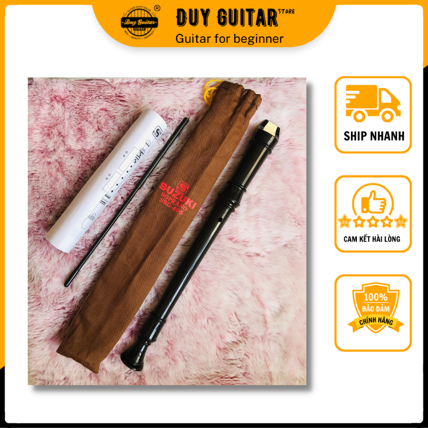 Sáo Recorder Soprano Suzuki SRG-405 Nguyên liệu đáp ứng tiêu chuẩn quốc tế, được đưa vào chương trình giáo dục âm nhạc Duy Guitar Store