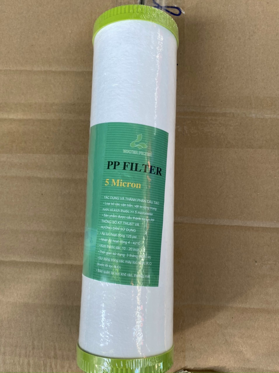 Lõi lọc nước pp số 1 thường 5 micron có đầu bịt