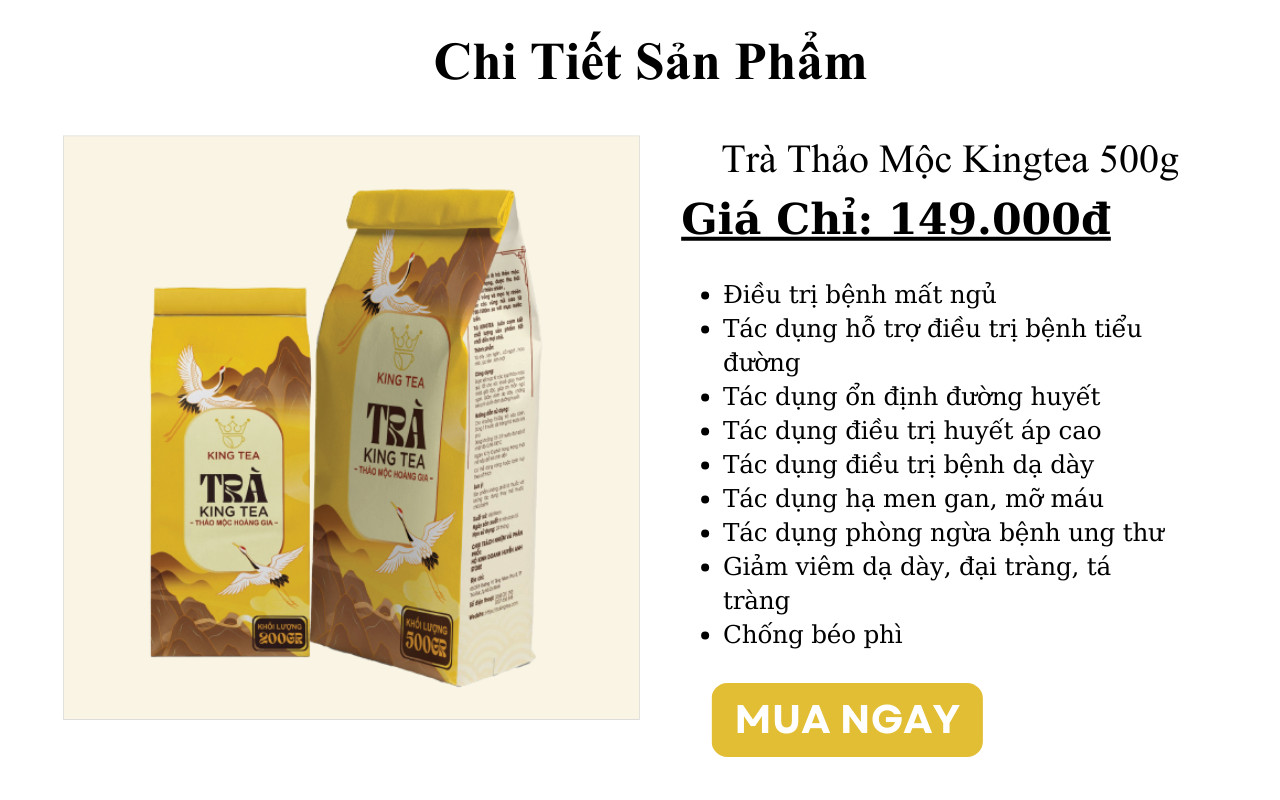 Trà kingtea 500g - trà thảo mộc thanh nhiệt - mát gan - giúp ngủ ngon
