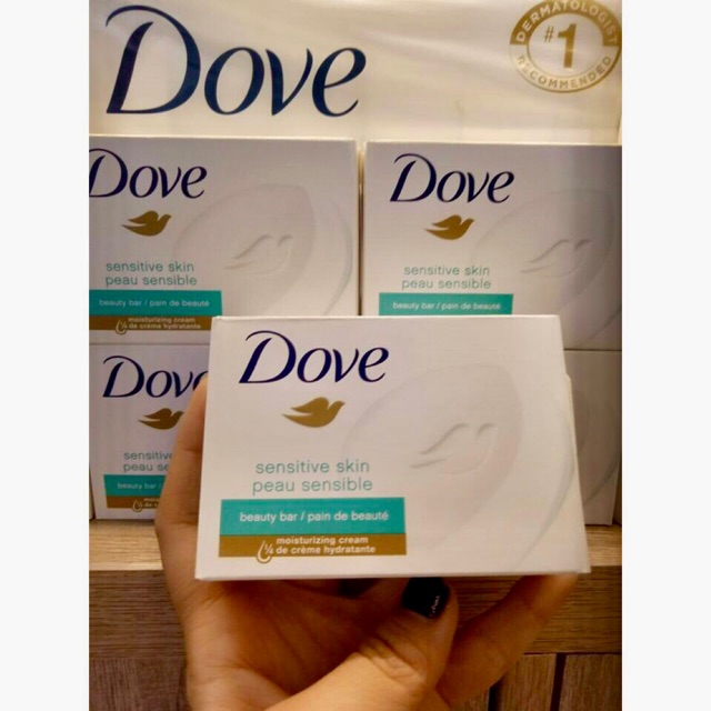 [CHUẨN MỸ] XÀ BÔNG DOVE MỸ SENSITIVE SKIN DÀNH CHO DA NHẠY CẢM 106GR