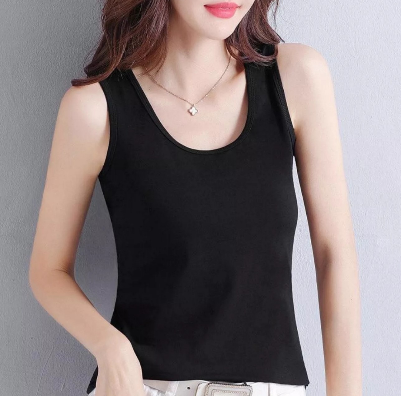 Áo thun sát nách vải thun mềm mát - Áo thun thể thao nữ