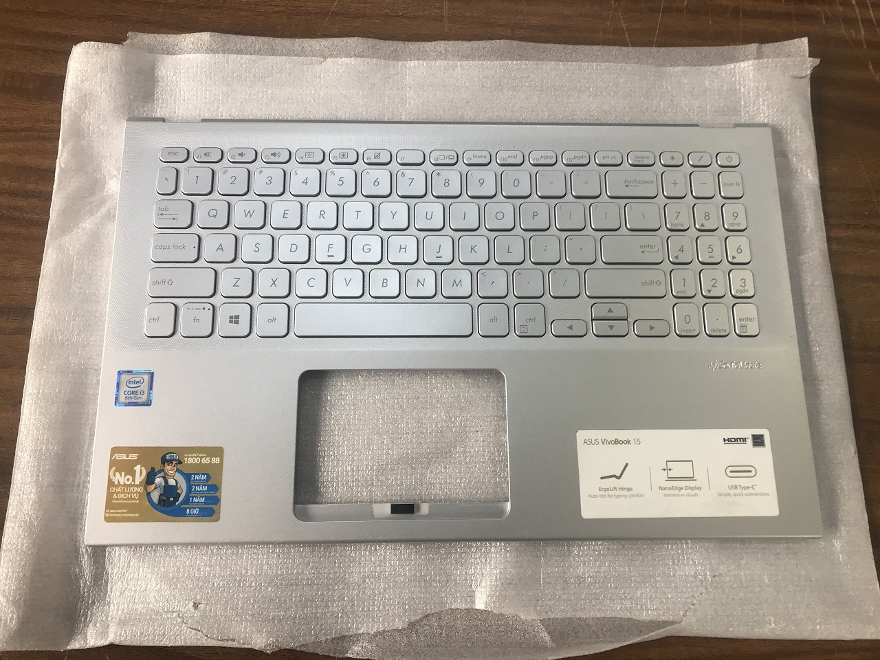 [Linh kiện Laptop] Mặt C Laptop Asus Vivobook 15 X509 X509FA X509F X509FJ X509UA X509MA X509JA (bệ liền phím zin hãng)