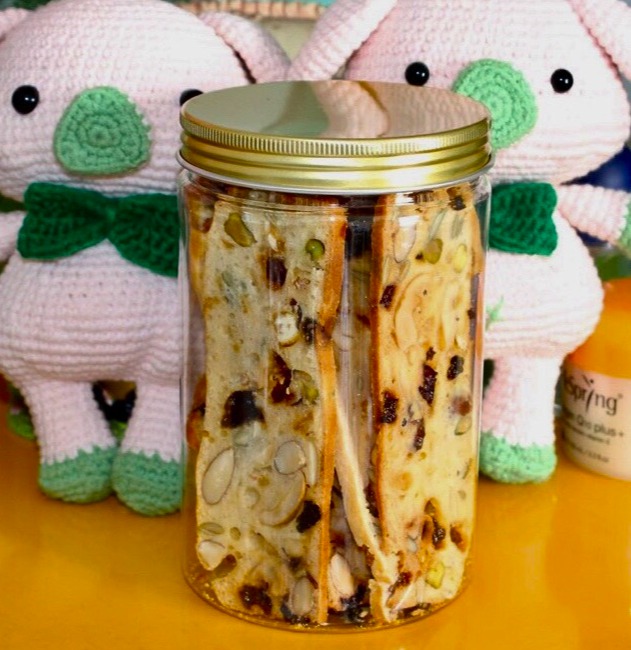 Bánh Biscotti nguyên vị 200gr/hủ - Phu Quoc House