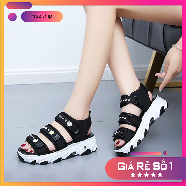 sandal dép quai hậu nữ hoa cúc  đẹp giá rẻ S224