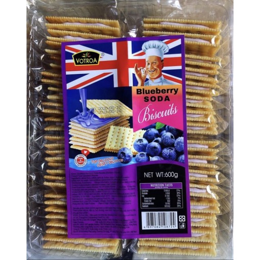 Bánh Quy Kẹp Kem Vị Blueberry - Việt Quốc - Hộp 600gr