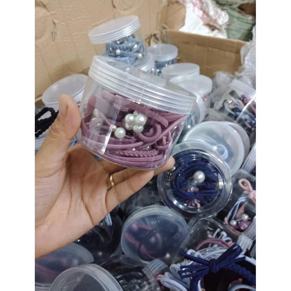 Bảo Hành 6 Tháng Hộp Chun Cột Tóc 12 Món.Hộp 12 dây nơ chun buộc tóc các mẫu siêu yêu.