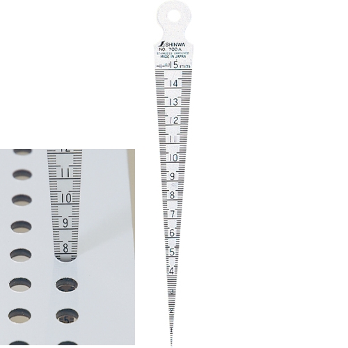 Thước đo lỗ, đo khe hở, thước lá SHINWA nhật 62600 từ 1-15mm - Made in Japan