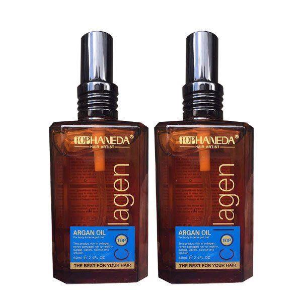 Dầu dưỡng tóc top haneda collagen argan oil 60ml
