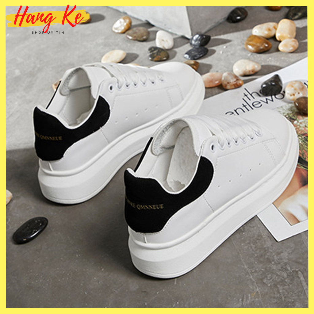 Giày nữ phản quang MQ mẫu mới hót hit chất liệu da mềm thoáng khí, đế cao su đúc siêu êm cao 4cm, phù hợp cho mọi hoạt động - Hang ke