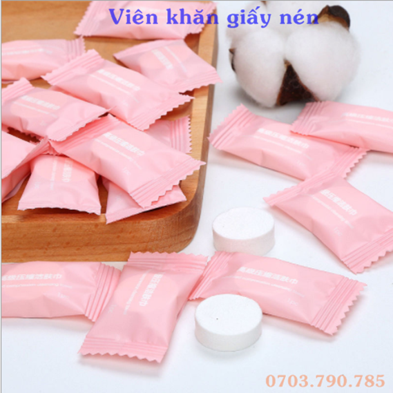 [HCM]Viên Khăn Giấy Nén Siêu Tiện Lợi