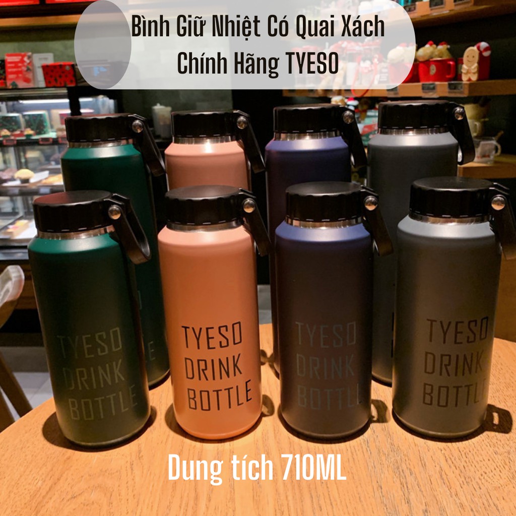 Bình Giữ Nhiệt TYESO Chính Hãng Có Quai Xách Dung Tích 710ML