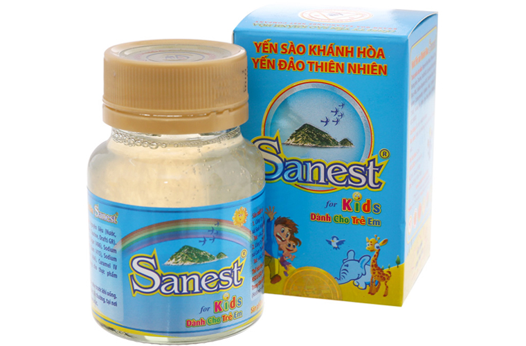 [HCM][Combo 6 lọ] Nước yến sào Sanest Kids Yến Sào Khánh Hòa dành cho trẻ em lọ 62ml