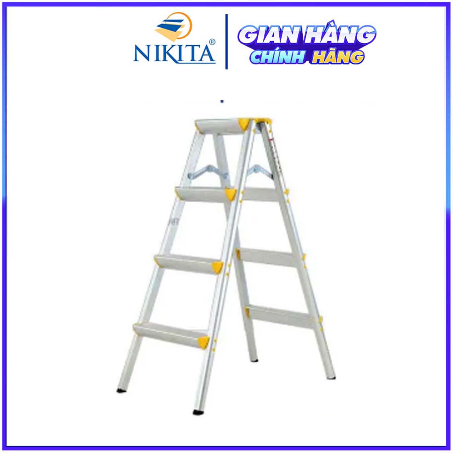 Thang nhôm gia đình R04 4 bậc - Hàng phân phối