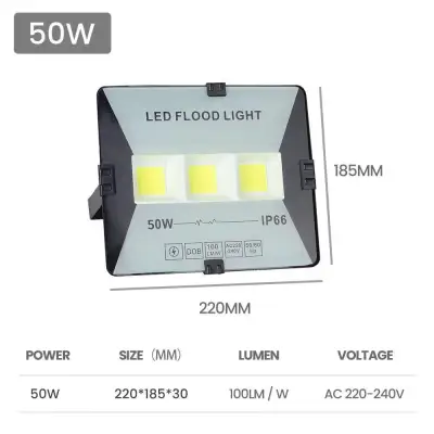 Đèn Pha led 100W/50w ip66 Mầu sắc 6500k-new (1)