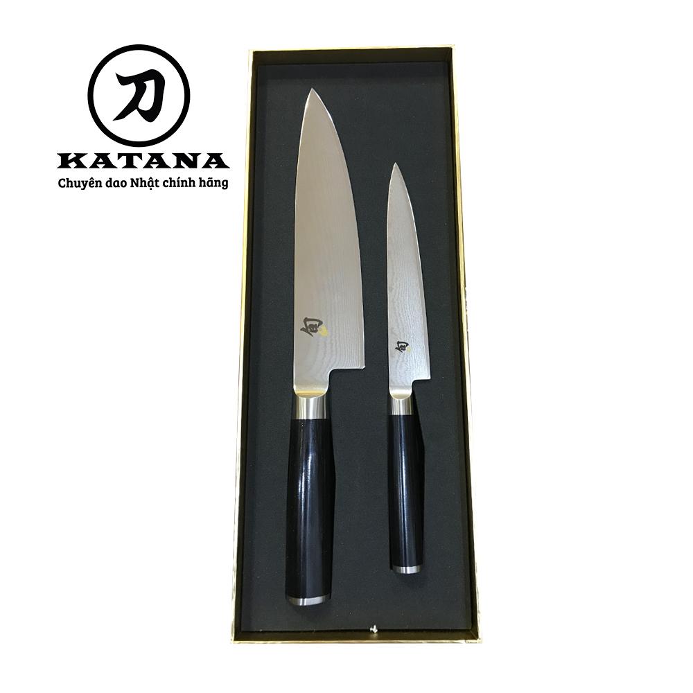 Bộ 2 dao bếp nhật cao cấp shun classic chef và ultility dms-220