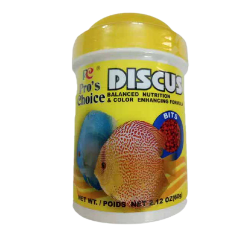 Hũ thức ăn cá dĩa pro's choice 60g - thức ăn cá đĩa cao cấp