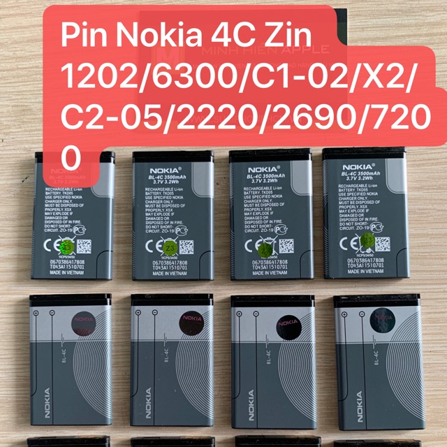 Pin nokia 1202 6300 bl 4c zin bh 12th