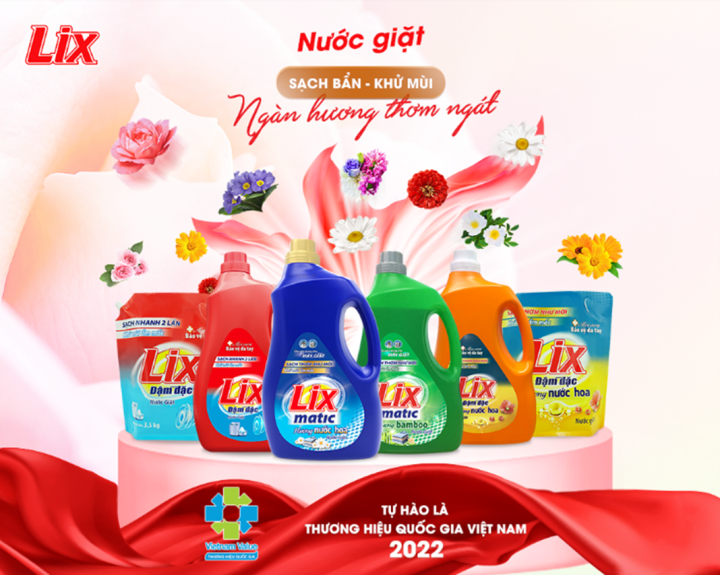 Nước giặt Lix đậm đặc 3.8kg