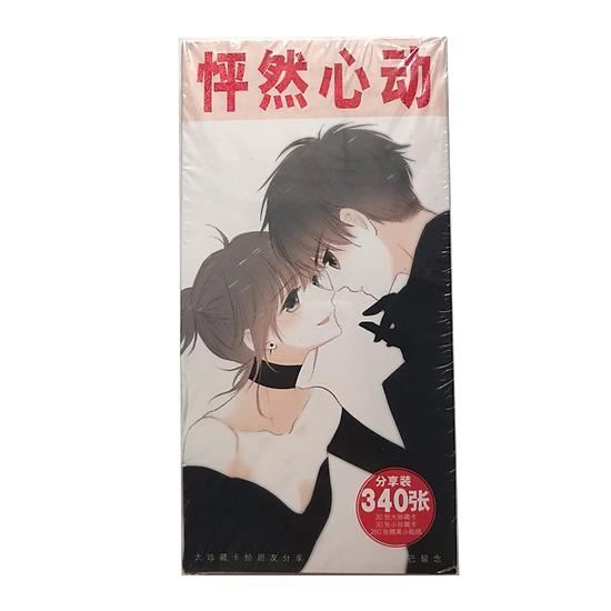 Postcard Con tim rung động hộp ảnh bộ ảnh có ảnh dán sticker lomo bưu thiếp anime