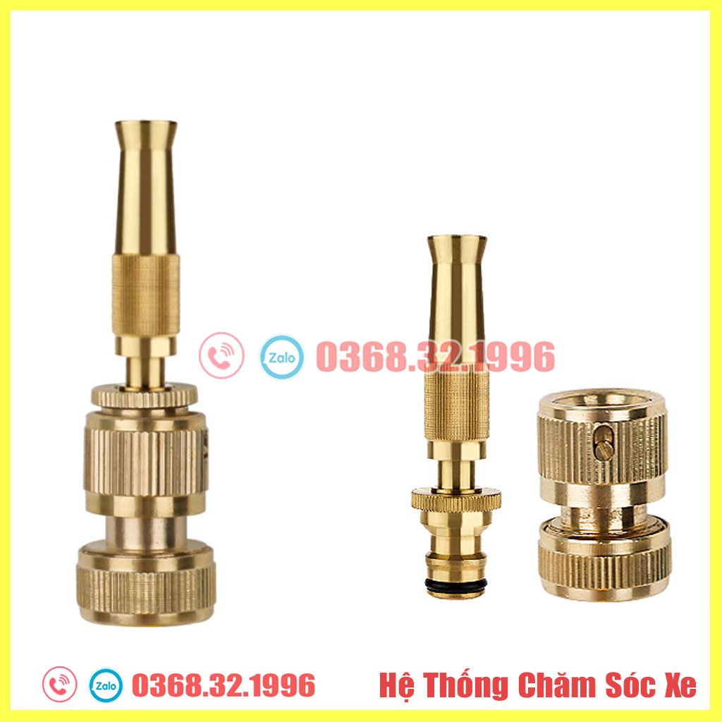 Vòi Tăng Áp Điều Chỉnh Nhiều Chế Độ Phun Bằng Đồng, Vòi Xịt Rửa Xe