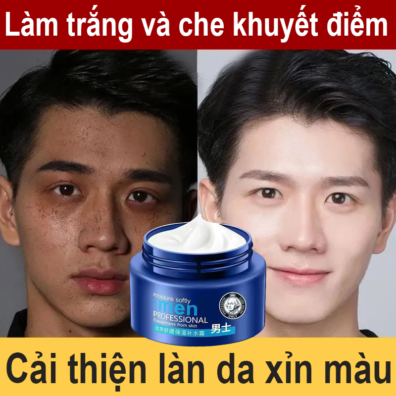 Kem Dưỡng Trắng Da, Giảm Nhăn Men’S Cho Nam Giới Kiểm Soát Dầu Chống Mụn Và Làm Sáng Da Kem Che Khuyết Điểm, Dưỡng Ẩm Và Kem Làm Trắng Da Cho 120g